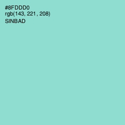 #8FDDD0 - Sinbad Color Image