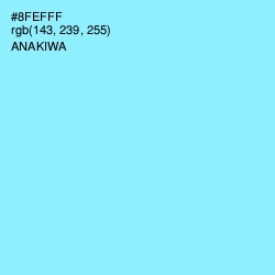#8FEFFF - Anakiwa Color Image