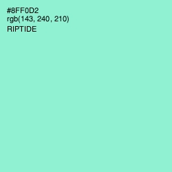 #8FF0D2 - Riptide Color Image