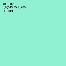 #8FF1D1 - Riptide Color Image