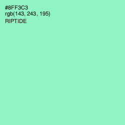 #8FF3C3 - Riptide Color Image