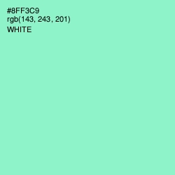 #8FF3C9 - Riptide Color Image