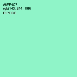 #8FF4C7 - Riptide Color Image