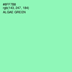 #8FF7B8 - Algae Green Color Image