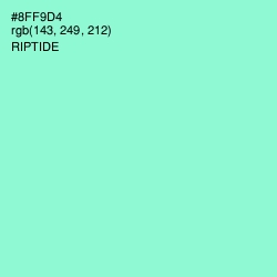 #8FF9D4 - Riptide Color Image