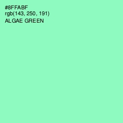 #8FFABF - Algae Green Color Image