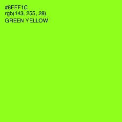 #8FFF1C - Green Yellow Color Image