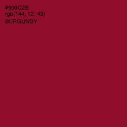 #900C2B - Burgundy Color Image