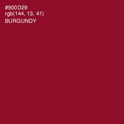 #900D29 - Burgundy Color Image