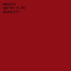 #900E16 - Scarlett Color Image