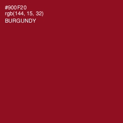 #900F20 - Burgundy Color Image