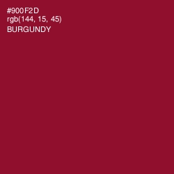 #900F2D - Burgundy Color Image