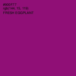 #900F77 - Fresh Eggplant Color Image