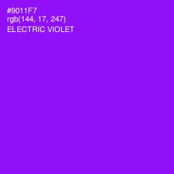 #9011F7 - Electric Violet Color Image