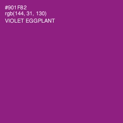 #901F82 - Violet Eggplant Color Image