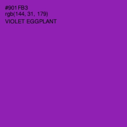 #901FB3 - Violet Eggplant Color Image