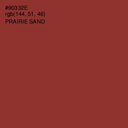 #90332E - Prairie Sand Color Image