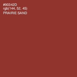 #90342D - Prairie Sand Color Image