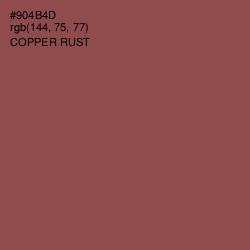 #904B4D - Copper Rust Color Image