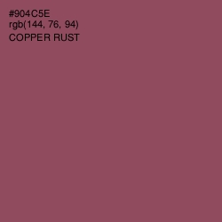 #904C5E - Copper Rust Color Image