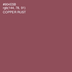 #904E5B - Copper Rust Color Image