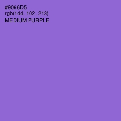 #9066D5 - Medium Purple Color Image