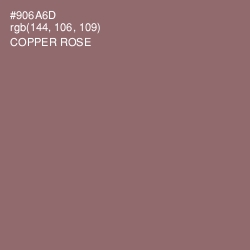 #906A6D - Copper Rose Color Image