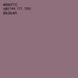 #906F7C - Bazaar Color Image