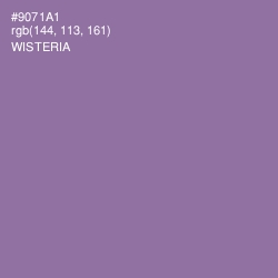 #9071A1 - Wisteria Color Image