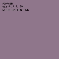 #90768B - Mountbatten Pink Color Image