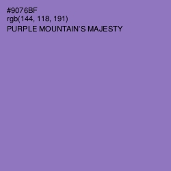 #9076BF - Purple Mountain's Majesty Color Image