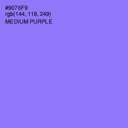 #9076F9 - Medium Purple Color Image