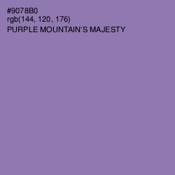 #9078B0 - Purple Mountain's Majesty Color Image