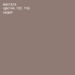 #907A74 - Hemp Color Image