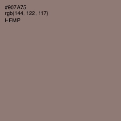 #907A75 - Hemp Color Image
