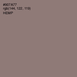 #907A77 - Hemp Color Image