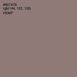 #907A78 - Hemp Color Image