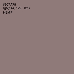 #907A79 - Hemp Color Image