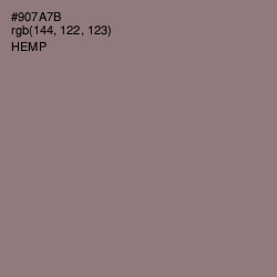 #907A7B - Hemp Color Image