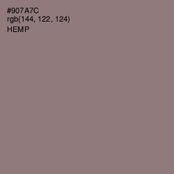 #907A7C - Hemp Color Image