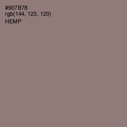 #907B78 - Hemp Color Image