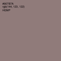 #907B7A - Hemp Color Image