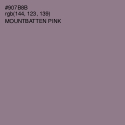 #907B8B - Mountbatten Pink Color Image