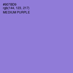 #907BD9 - Medium Purple Color Image