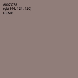 #907C78 - Hemp Color Image