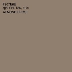 #907E6E - Almond Frost Color Image