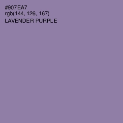 #907EA7 - Lavender Purple Color Image