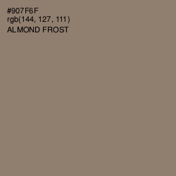 #907F6F - Almond Frost Color Image