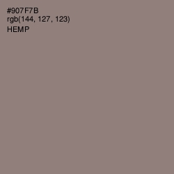 #907F7B - Hemp Color Image