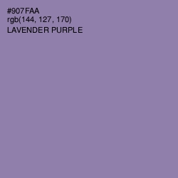 #907FAA - Lavender Purple Color Image